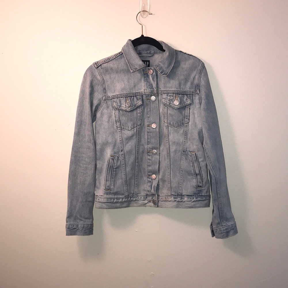 gap denim jacket size xs